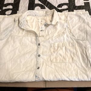 NWT Lou & Grey light blue womens top